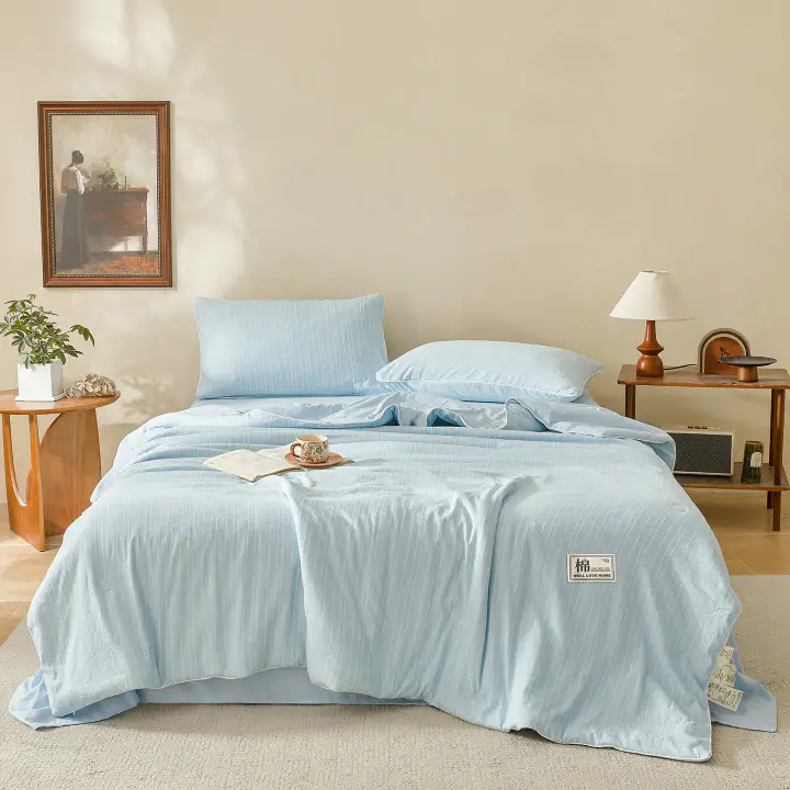 Couette d’été coton et lin lavé